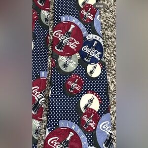 Mens Vintage Coca-Cola Themed Neck Tie